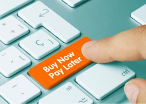 Customer choosing buy now pay later (BNPL)